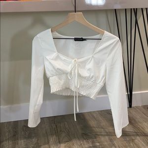 Pretty Little Thing cropped blouse
